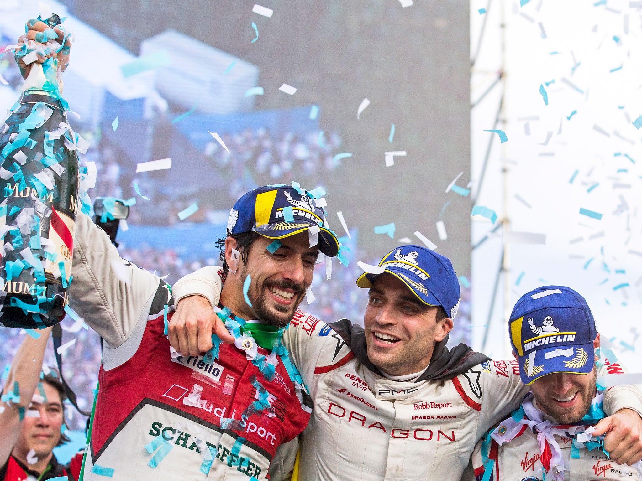 Lucas di Grassi claimed victory in Switzerland, with Sam Bird in second