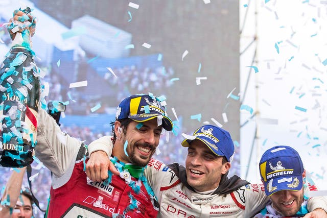 Lucas di Grassi claimed victory in Switzerland, with Sam Bird in second