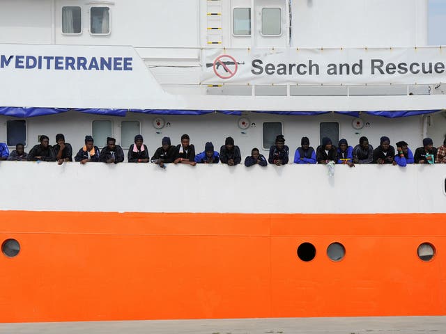 The ‘Aquarius’ has been involved in numerous refugee rescue operations