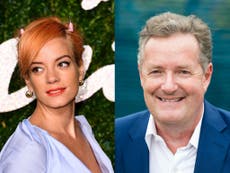 Lily Allen dedicates her song 'F**k you' to Piers Morgan