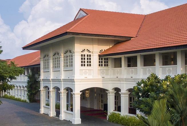 The restored British colonial bungalows