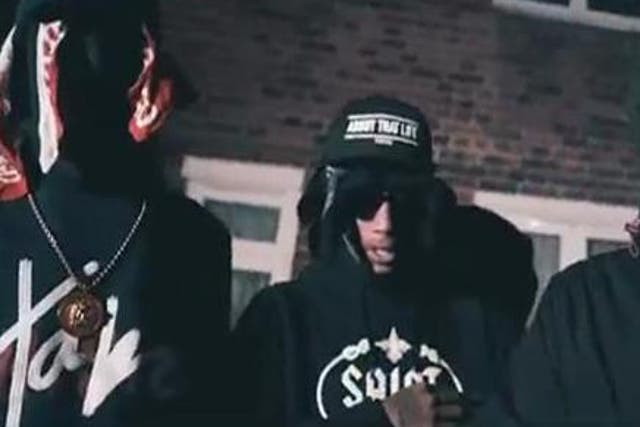 Members of the drill rap gang 1011 in their video 'No Hook'