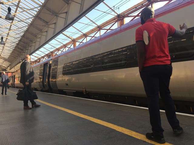 Time pressure: Virgin Trains West Coast service heading north from Preston to Scotland