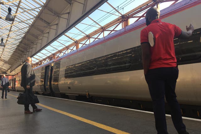 Time pressure: Virgin Trains West Coast service heading north from Preston to Scotland