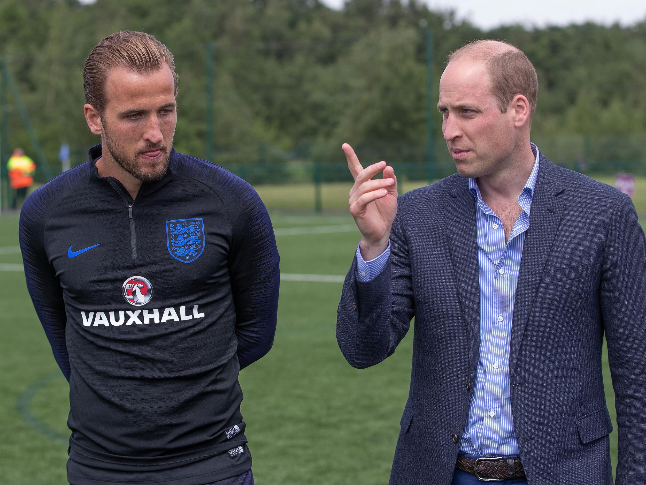 Kane met Prince William in training last week