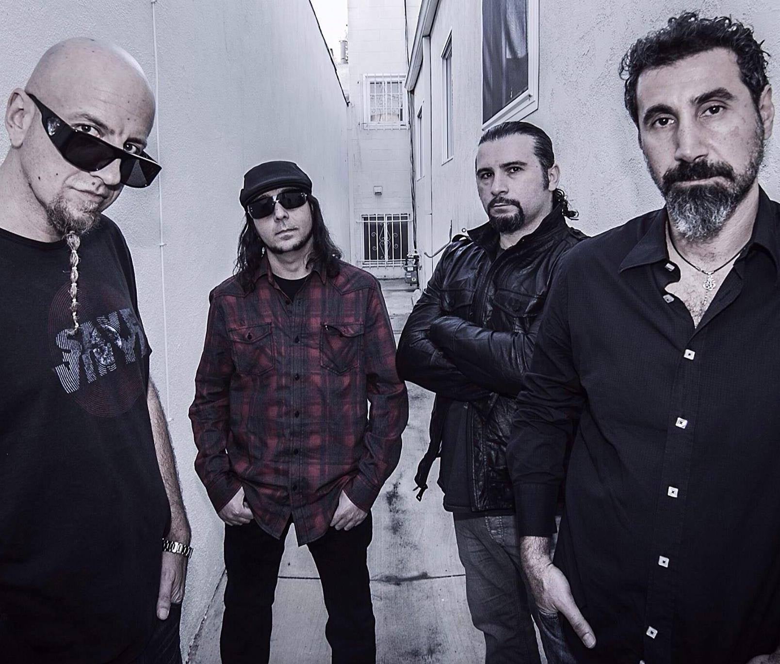 System of a Down: Shavo Odadjian, Daron Malakian, John Dolmayan and Serj Tankian