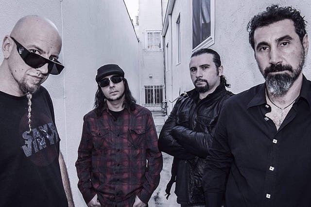 System of a Down: Shavo Odadjian, Daron Malakian, John Dolmayan and Serj Tankian
