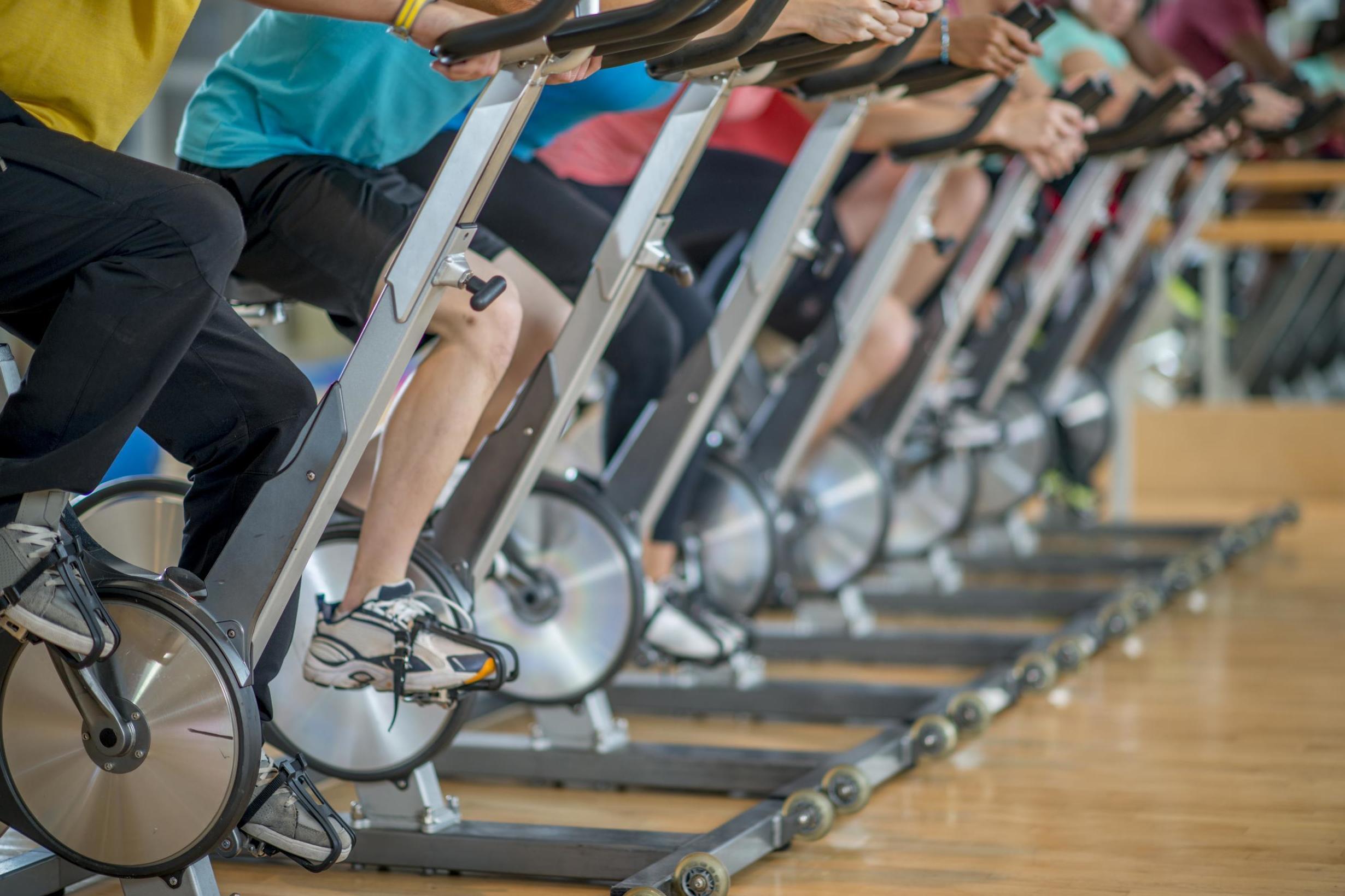 Spin classes can cause the same type of injuries as a car crash (Stock)