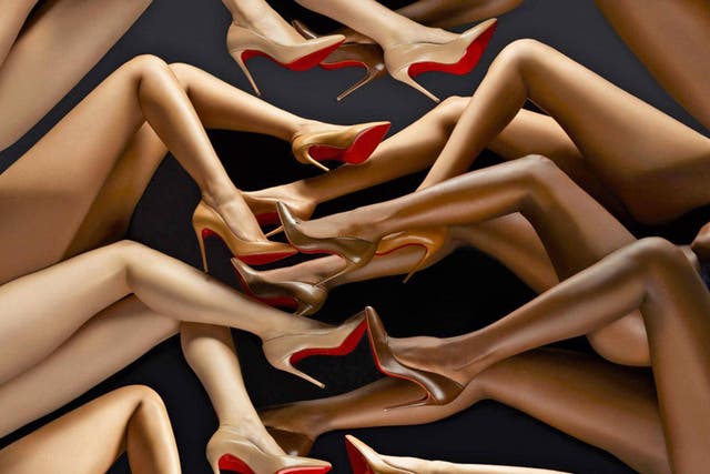 Louboutin shoes are known for their red soles