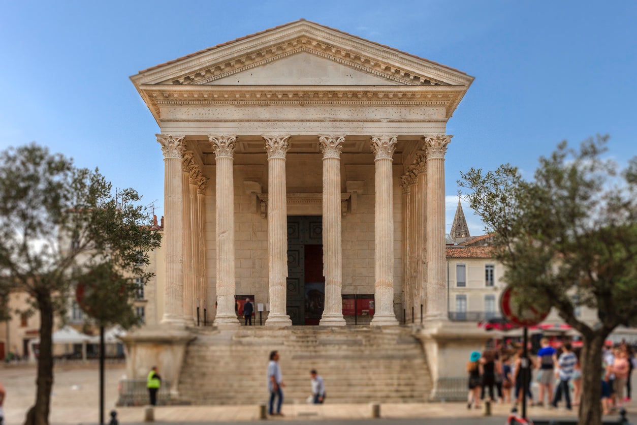 The Maison Carree is a former Roman forum (Getty)