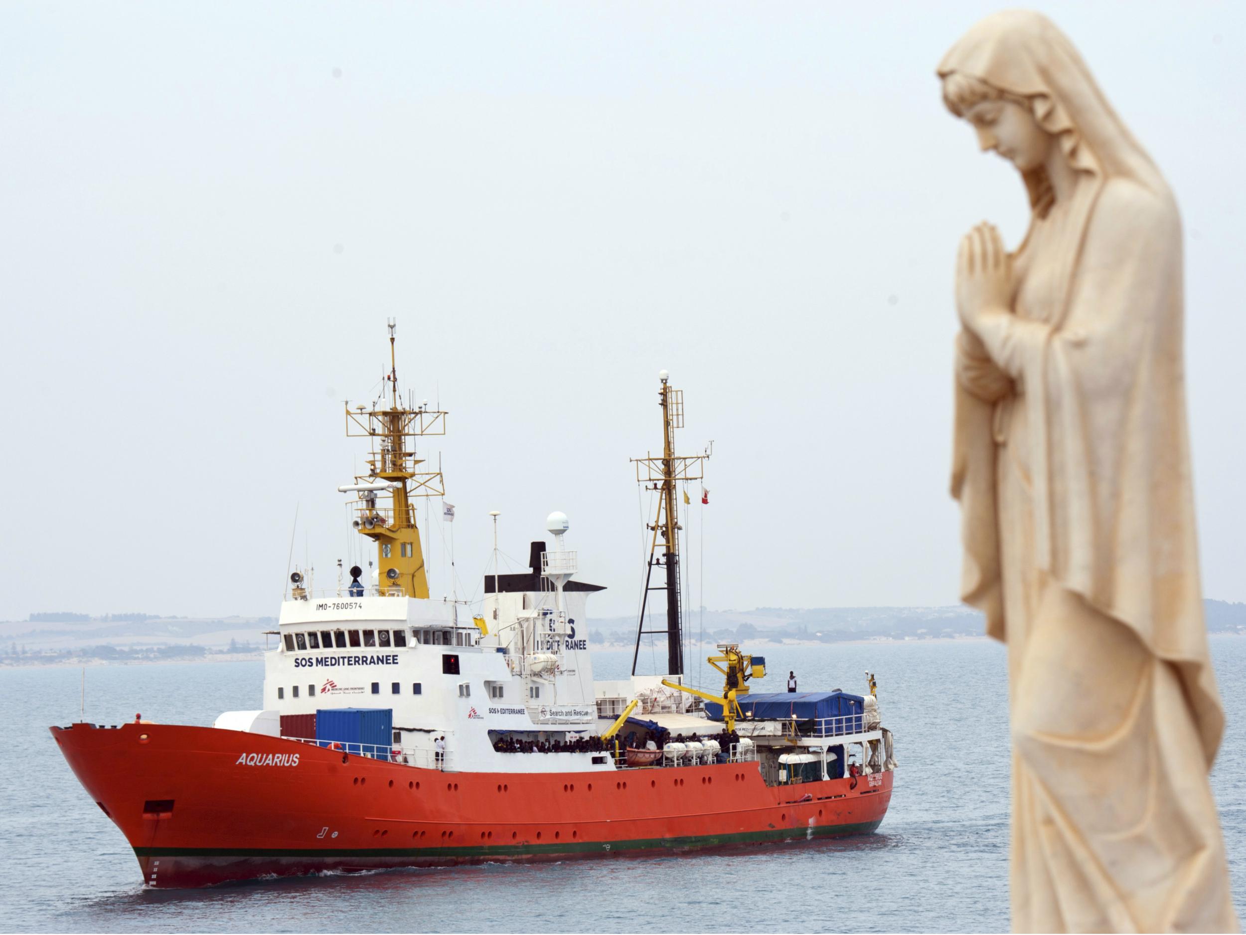 The Aquarius has been refused entry to Italian ports