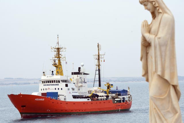The Aquarius has been refused entry to Italian ports and must now travel with Italian naval ships to dock in Spain