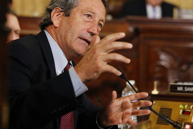 Mark Sanford at a House Homeland Security Committee hearing in Washington
