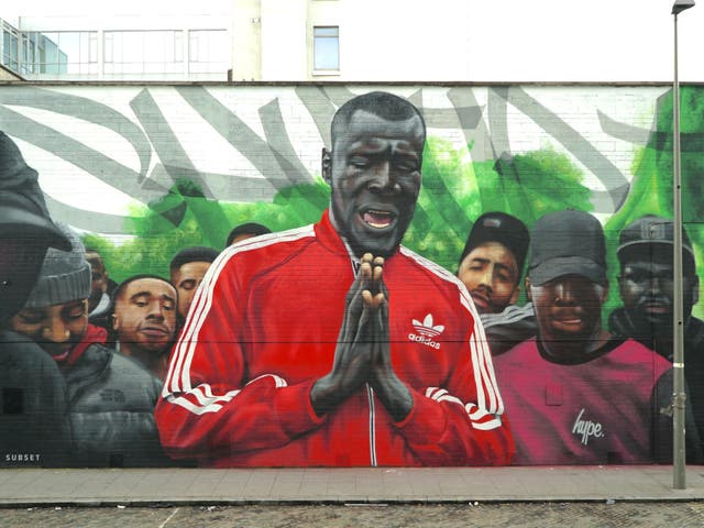 SUBSET’s Stormzy mural in north Dublin’s Smithfield, which has since been painted over 