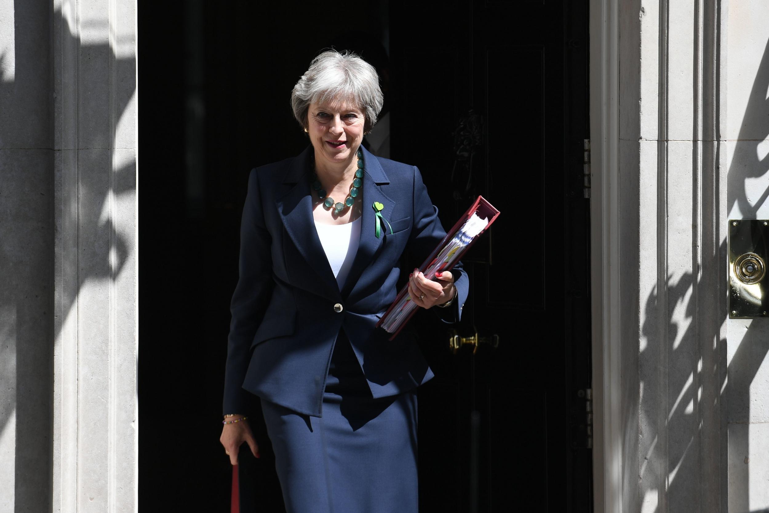 Theresa May leaves 10 Downing Street