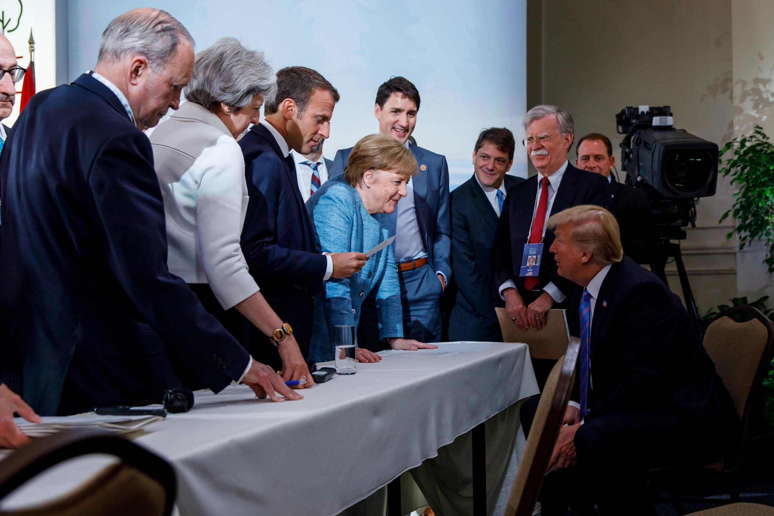 President Trump was isolated in Quebec in 2018