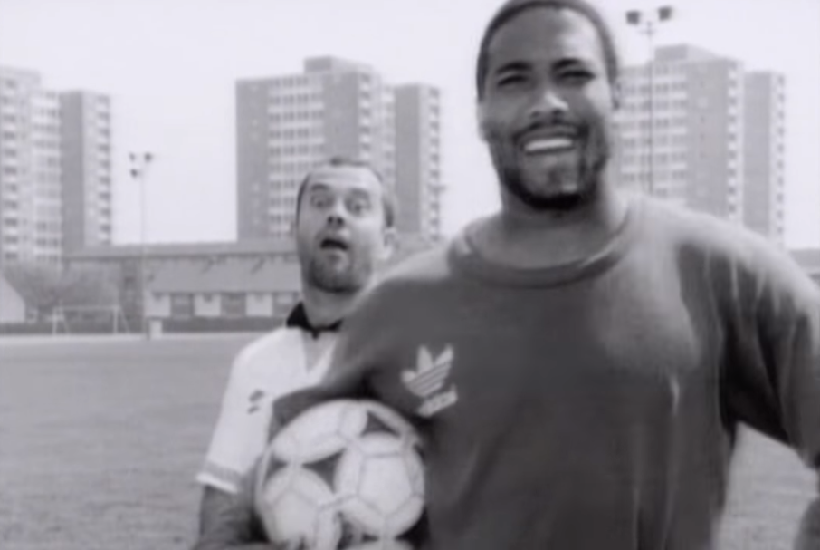 'World in Motion' was written by Keith Allen and features a rap by player John Barnes
