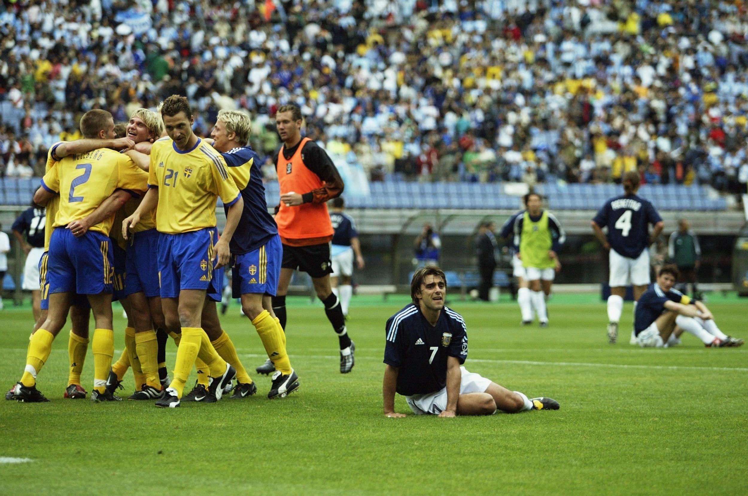 Argentina's draw with Sweden in the 2002 World Cup group stages prevented them progressing to the knockouts