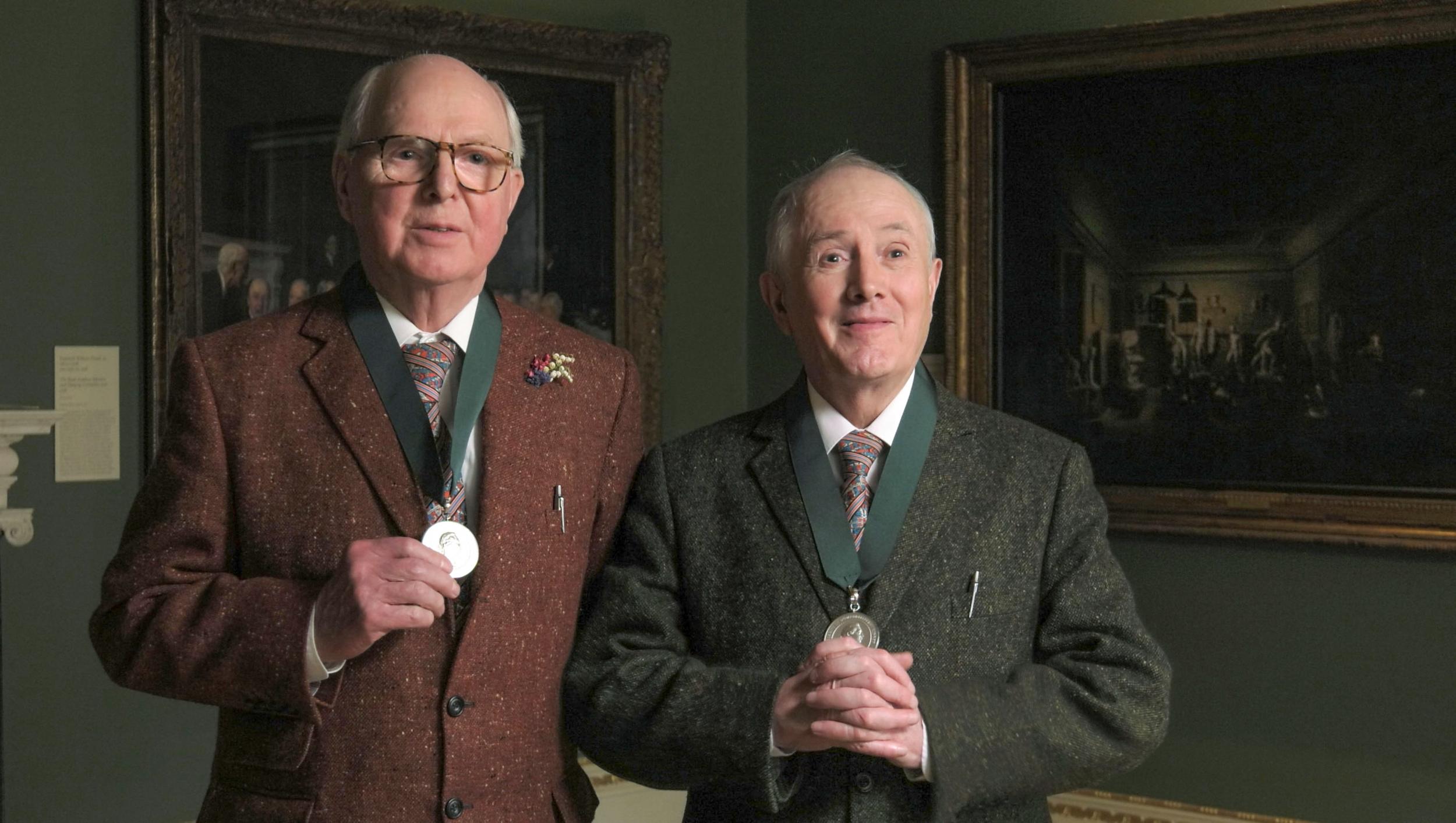 Gilbert and George (or is it George and Gilbert?) at the RA