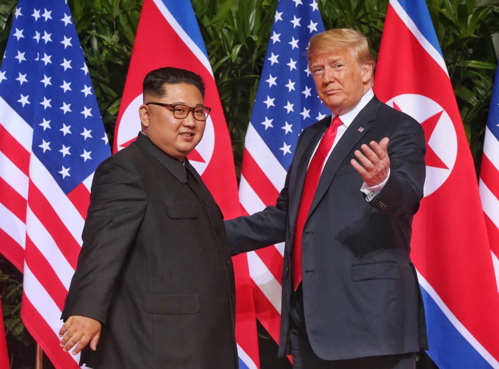 Mr Trump became the first sitting president to meet with a leader from the North Korean regime