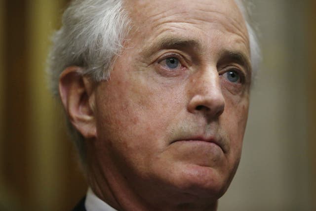 Tennessee Republican Bob Corker said the Trump administration was 'just making stuff up as they go along'