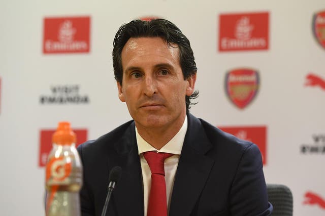 Unai Emery will begin his Arsenal reign against Manchester City