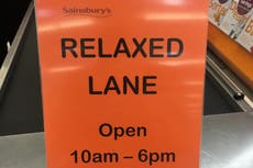 Sainsbury’s trials ‘relaxed’ check-out lane for elderly shoppers