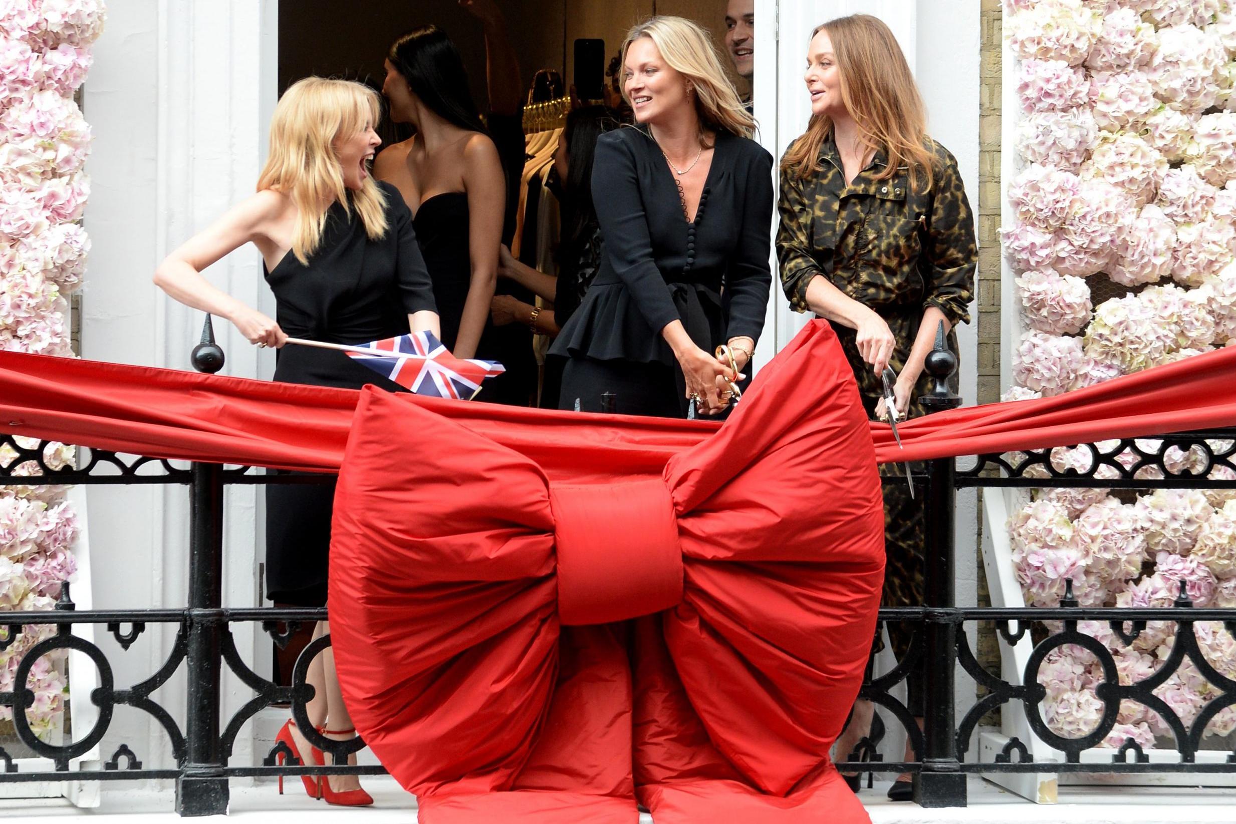 Stella McCartney opens the new shop with Kylie Minogue and Kate Moss