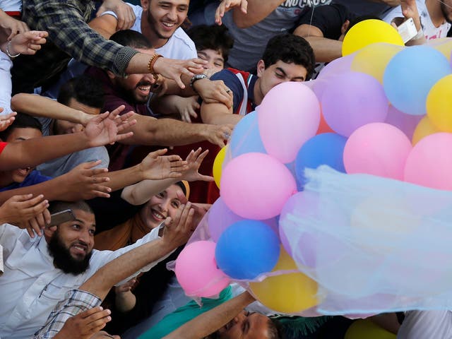 Muslims in Egypt celebrate Eid al-Fitr in 2017