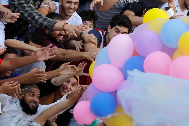 Muslims in Egypt celebrate Eid al-Fitr in 2017