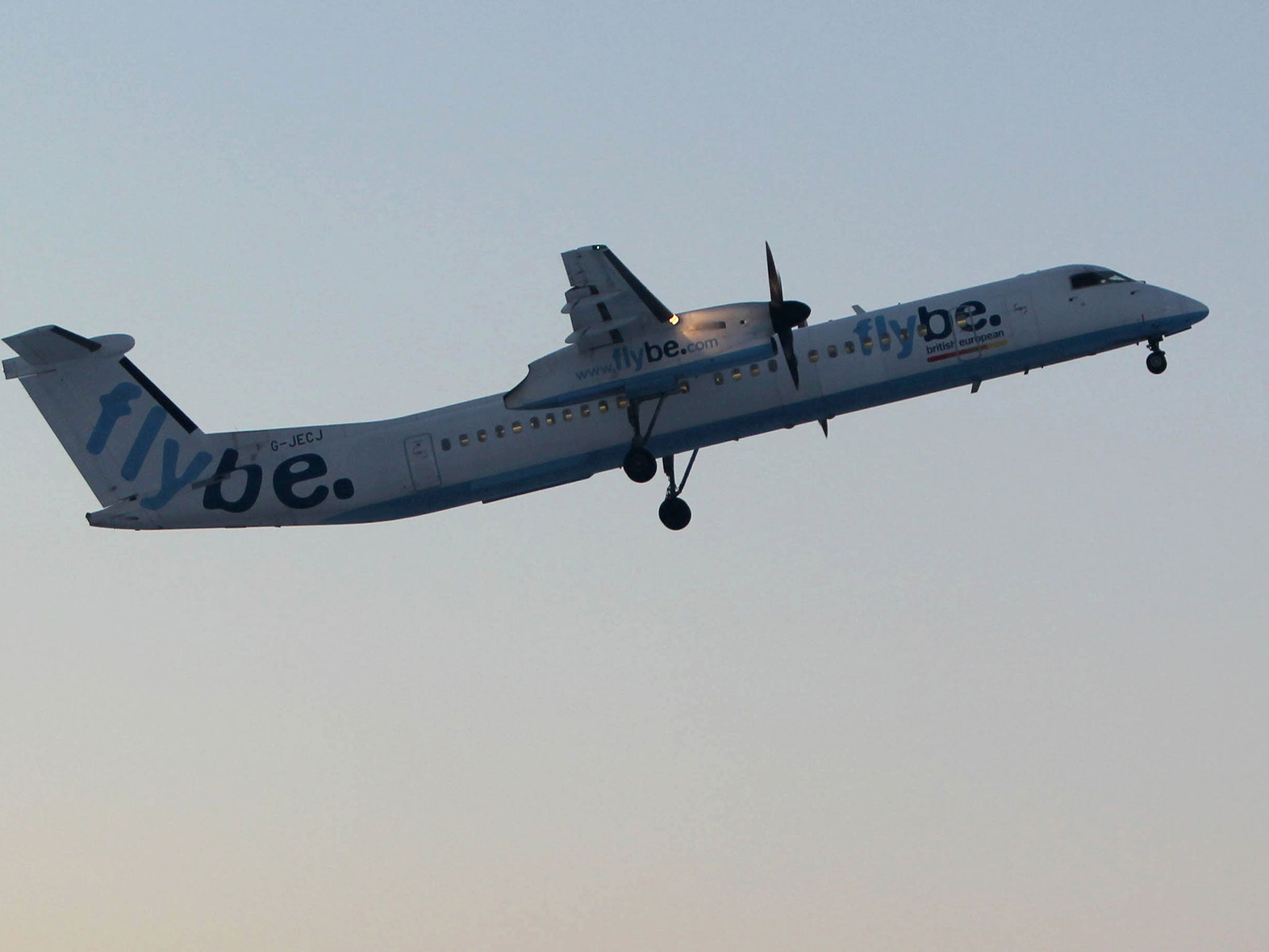 The commander diverted the Flybe aircraft to Manchester Airport