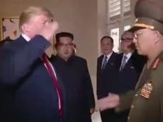 Trump salutes North Korea general in exchange aired on state televison