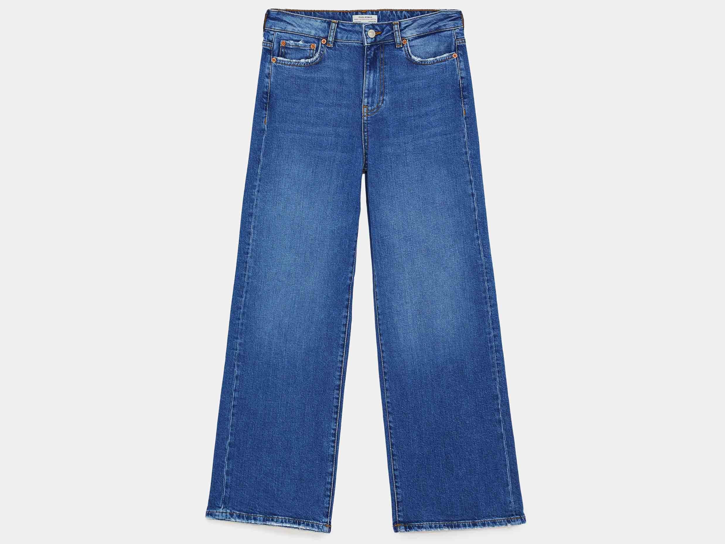 Jeans New Straight Culotte Malibu Blue, £29.99, Zara