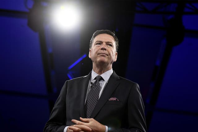 Former FBI director James Comey speaks during the Canada 2020 Conference