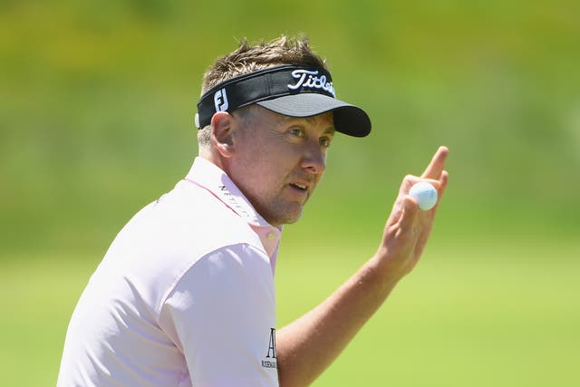 Ian Poulter holds a share of the lead on one-under after day one of the US Open