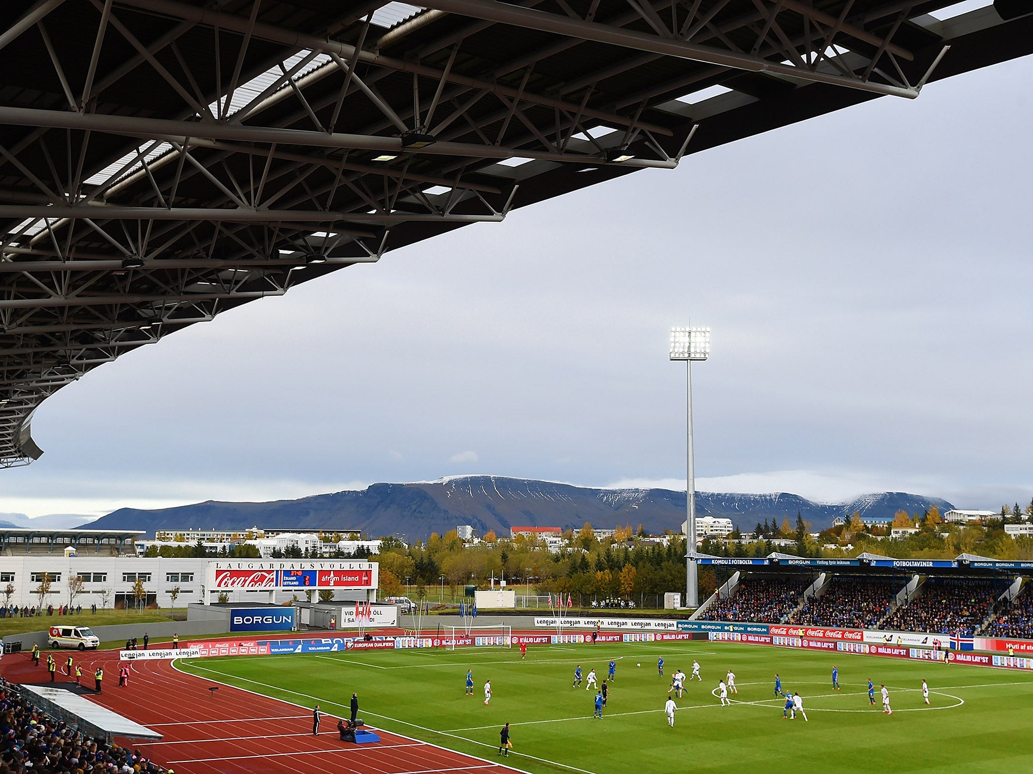 The Laugardalsvollur National Stadium in Reykjavik - home to Iceland's senior team