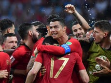 Ronaldo scores stunning hat-trick as Portugal fight back against Spain