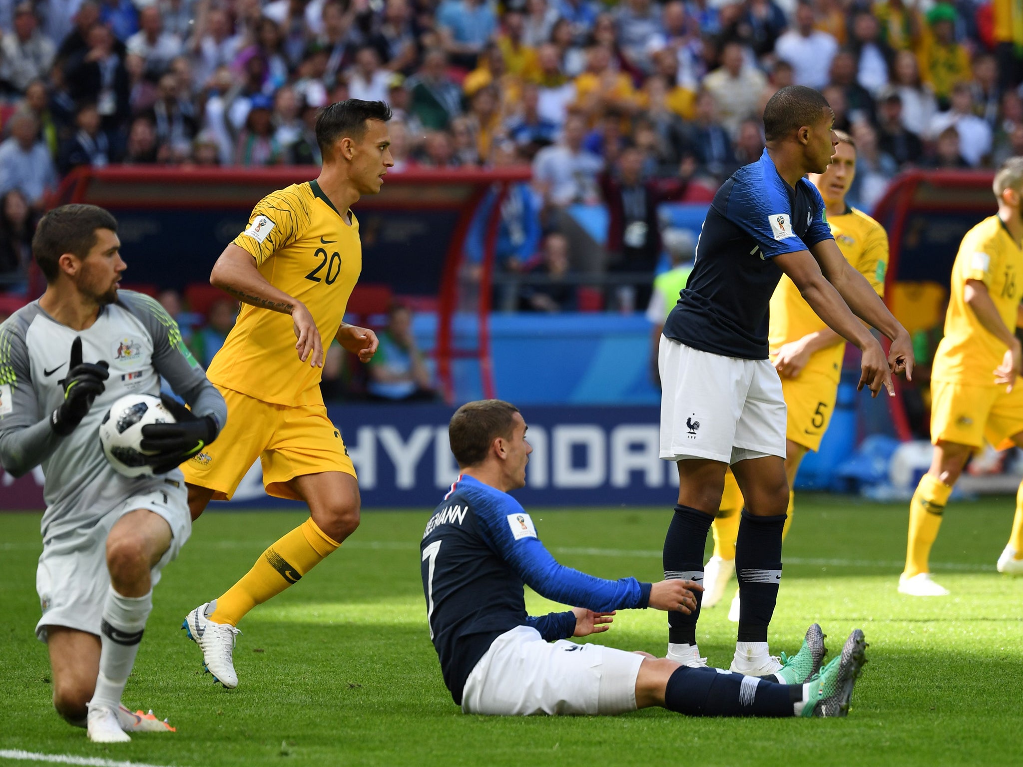 World Cup 2018: History made with first penalty awarded by VAR during France vs Australia