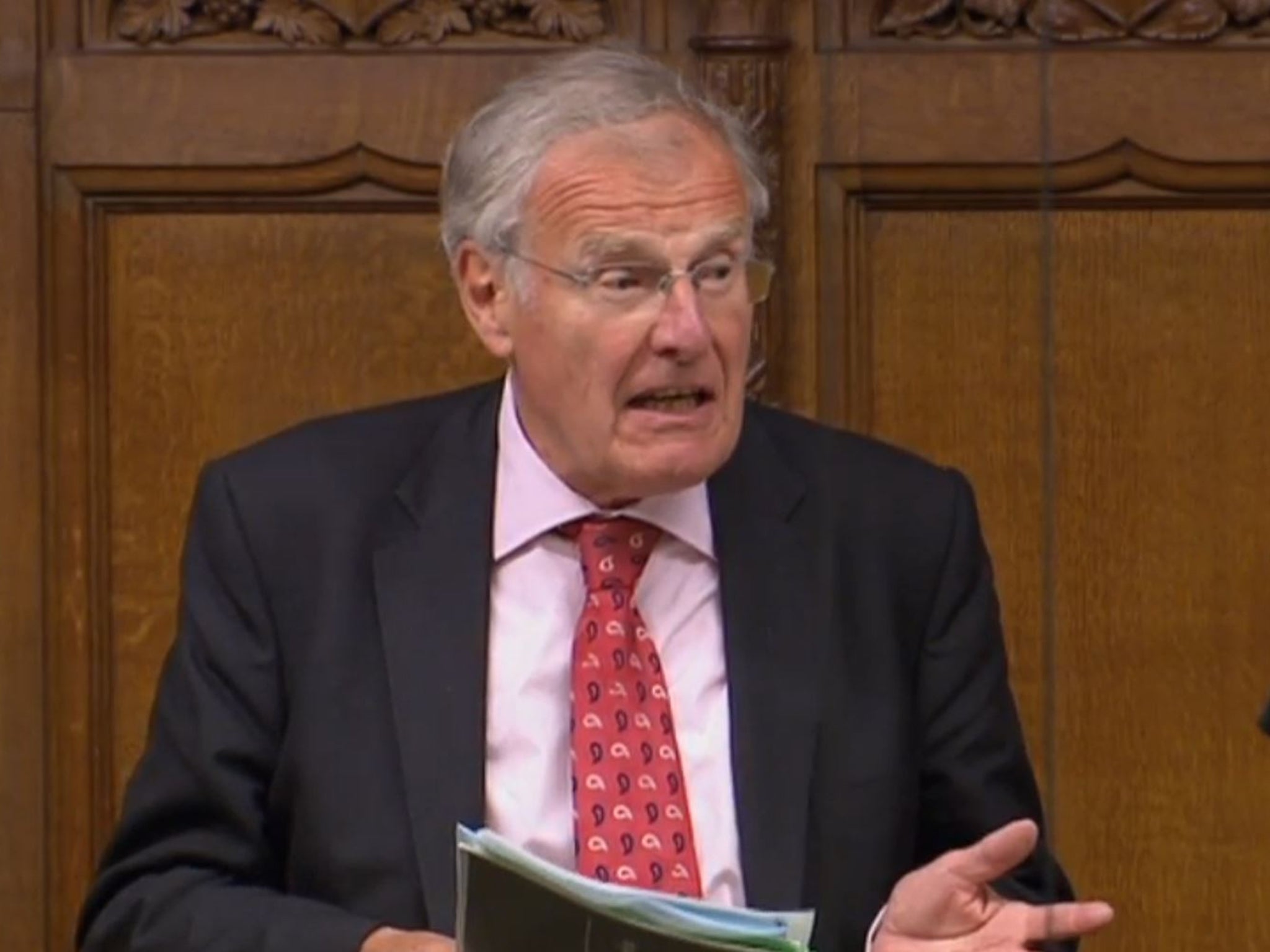 Sir Christopher Chope speaking in the House of Commons