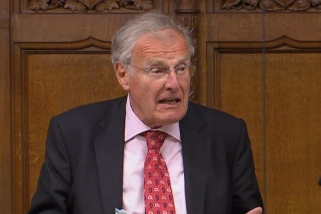 <p>Sir Christopher Chope speaking in the House of Commons</p>
