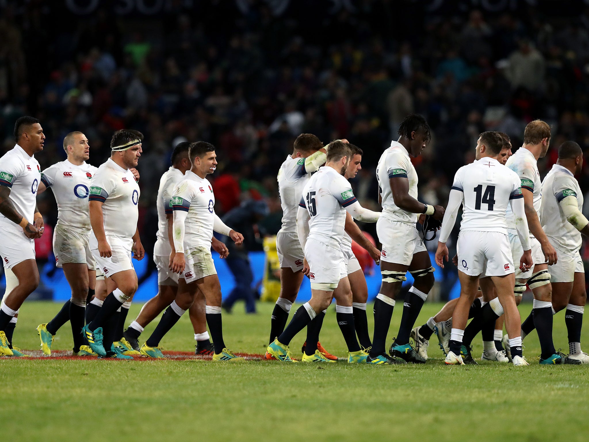 England suffered a sixth straight defeat after losing 23-12 to South Africa
