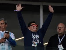 Maradona accused of making ‘racist gesture’ towards South Korea fans