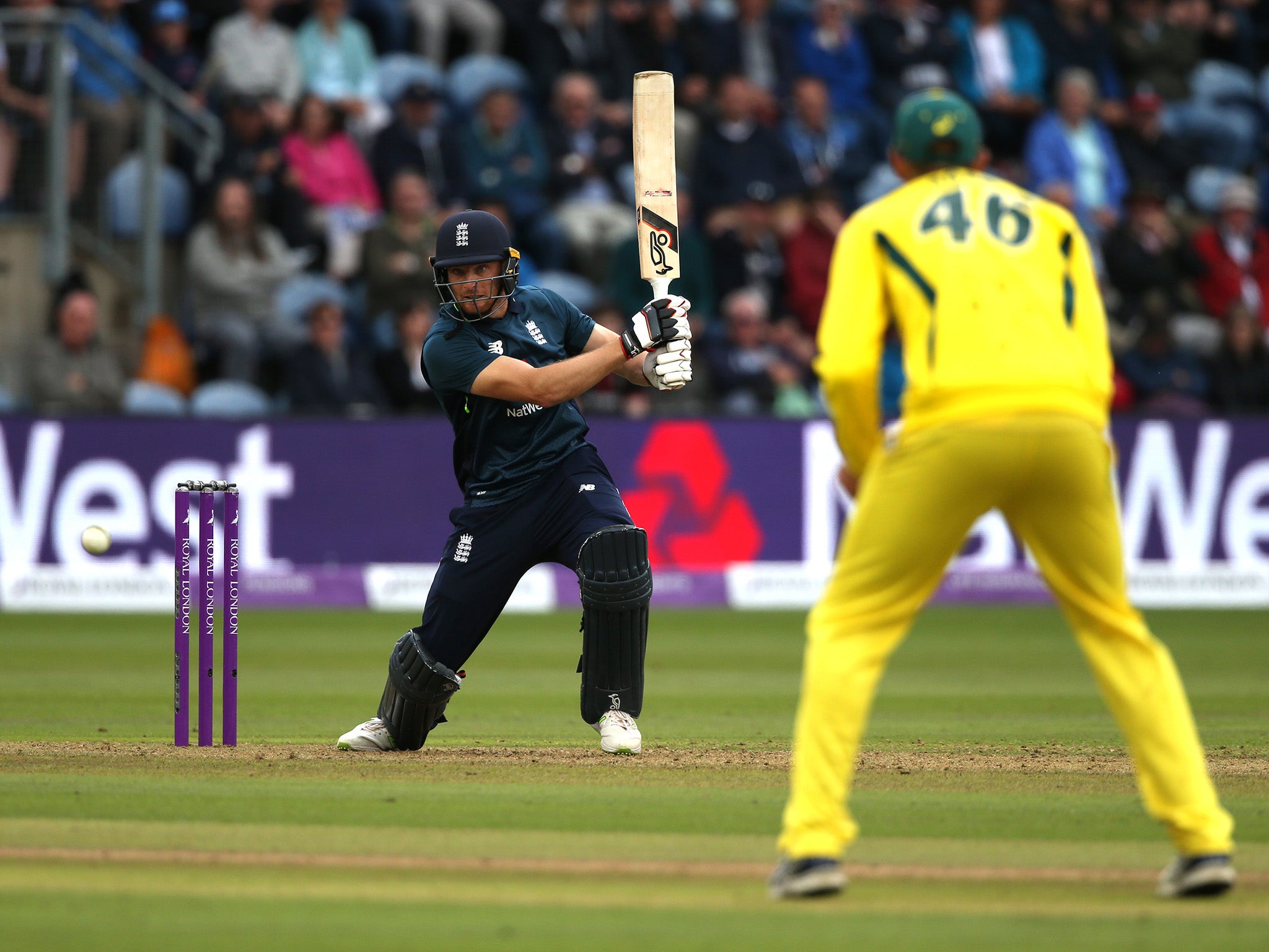 Jos Buttler in action for England