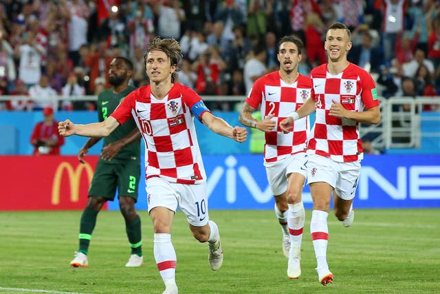 Luka Modrid doubled Croatia's lead from the spot