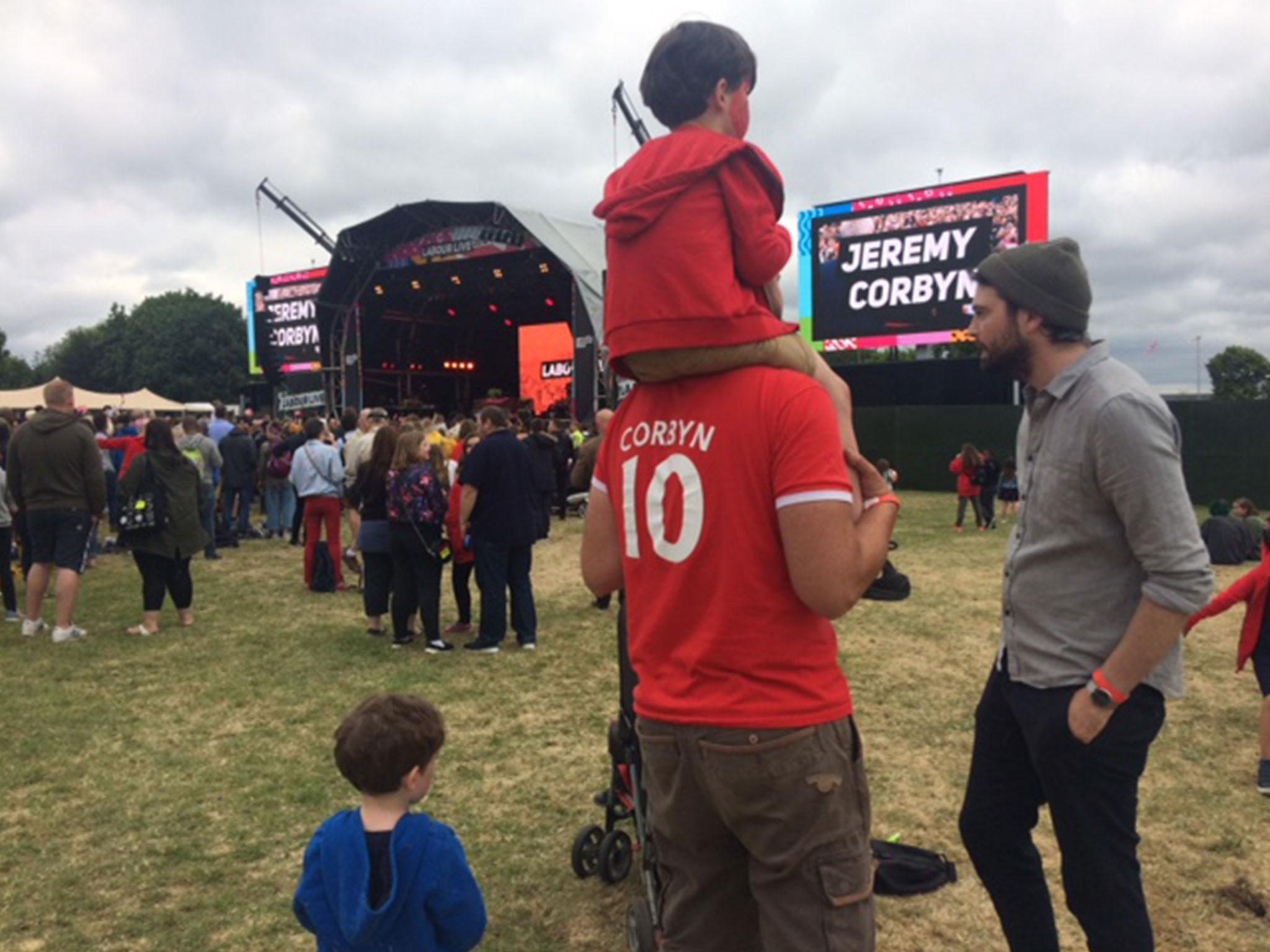 White Hart Lane Recreation Ground in Haringey was turned over to the Jeremy Corbyn faithful