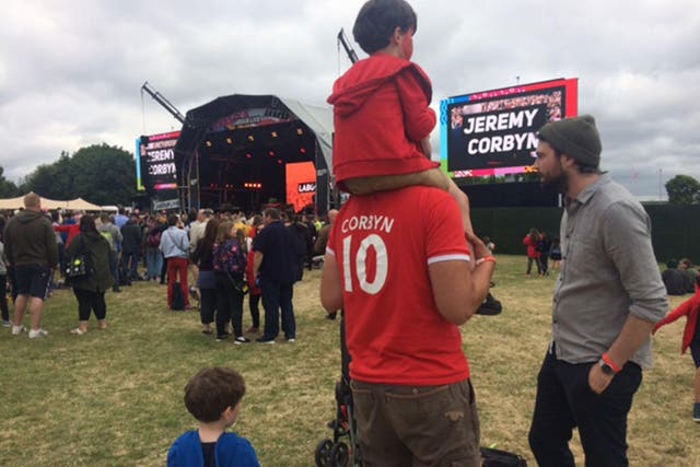 White Hart Lane Recreation Ground in Haringey was turned over to the Jeremy Corbyn faithful