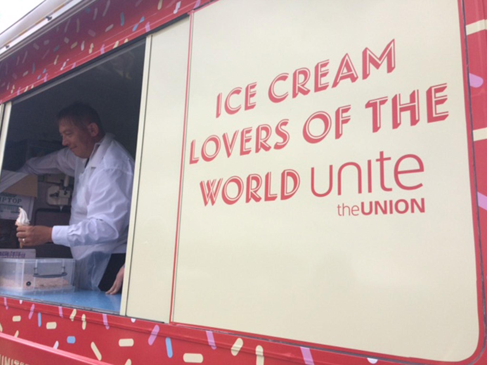 An ice cream van (Sean O’Grady/The Independent)