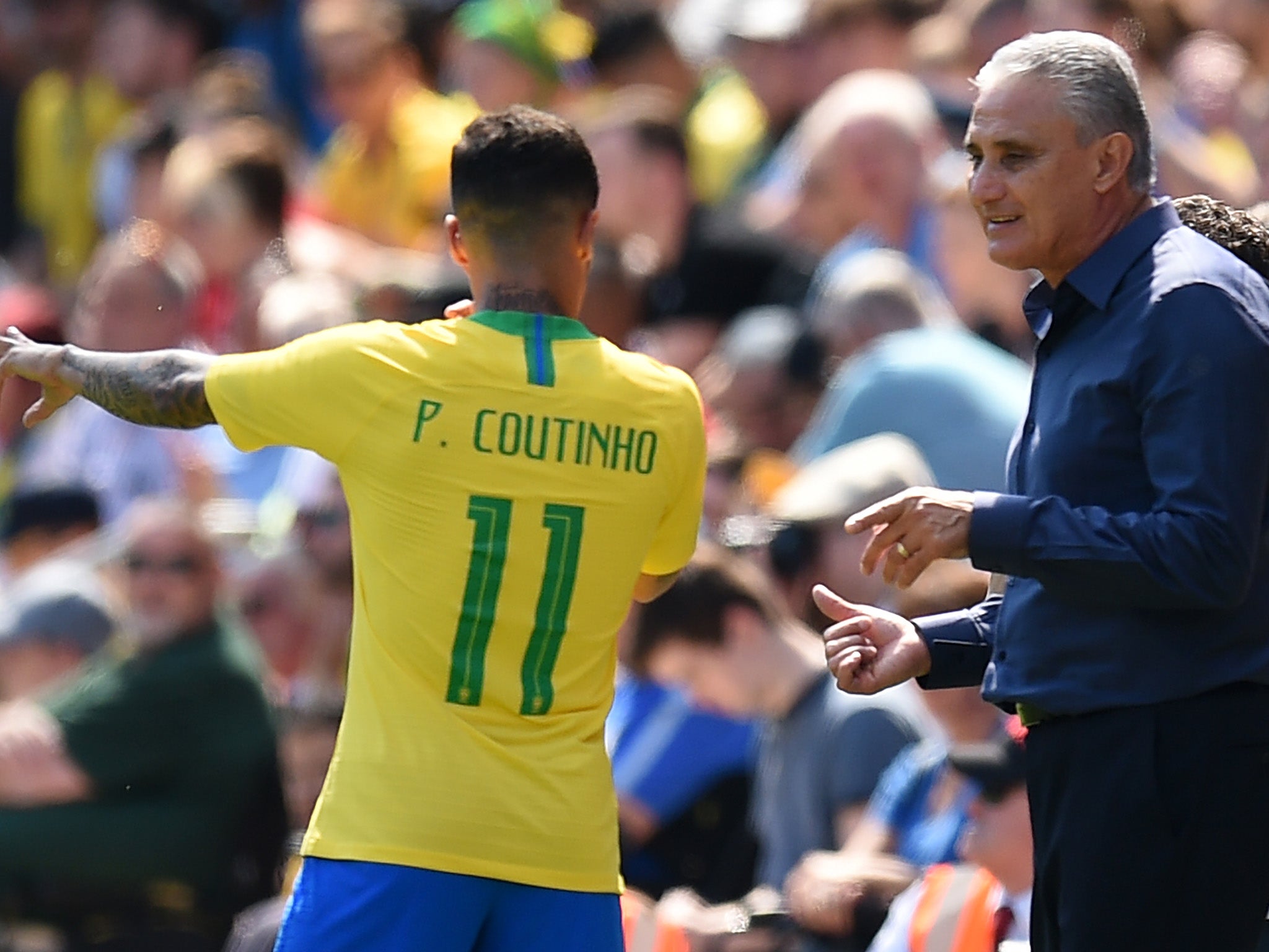 Coutinho has become a central midfielder under Tite