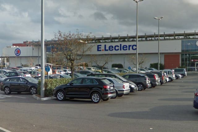 The attack took place at an E. Leclerc store in La Seyne-sur-Mer