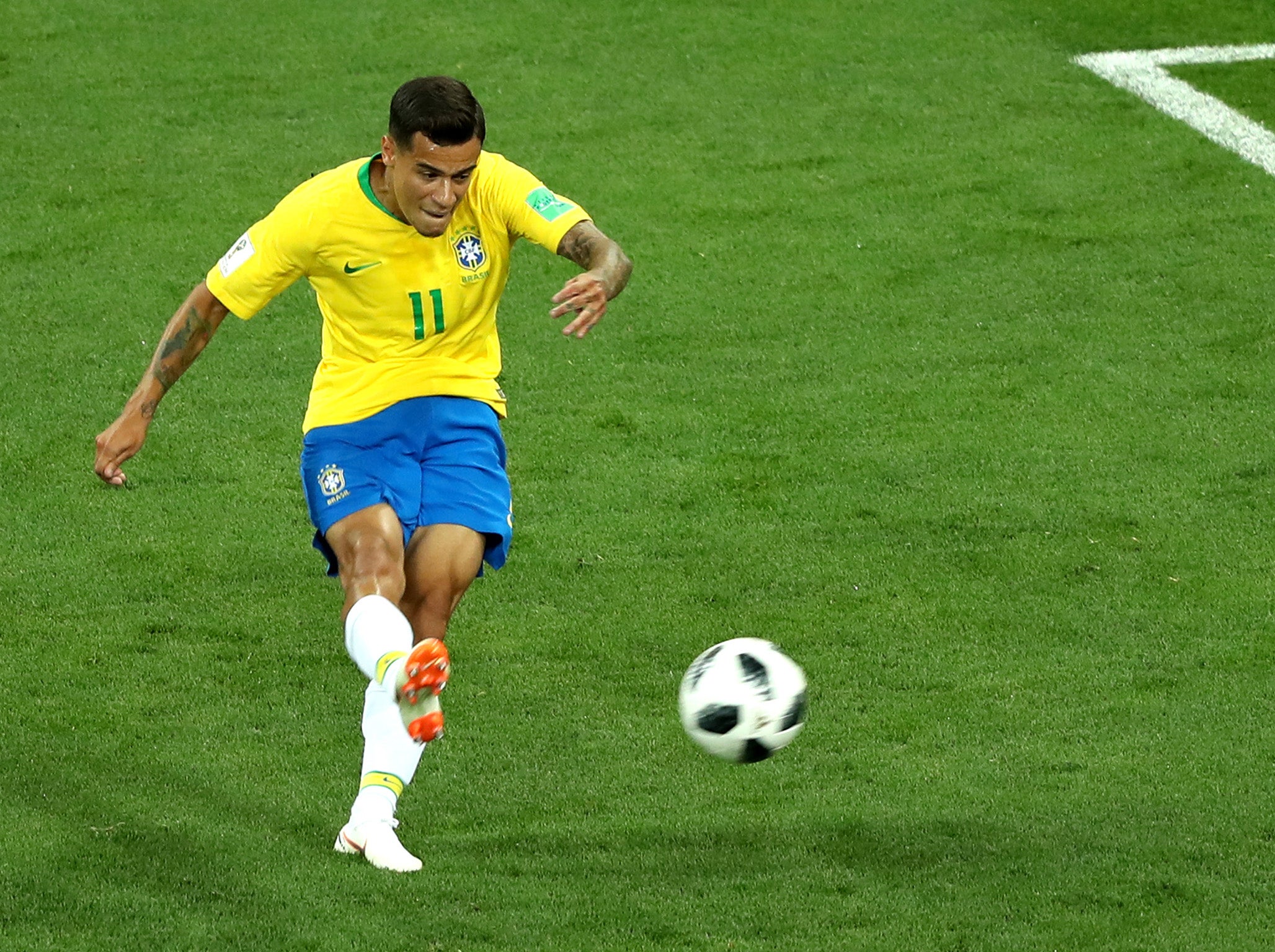 Image result for coutinho goal vs Switzerland